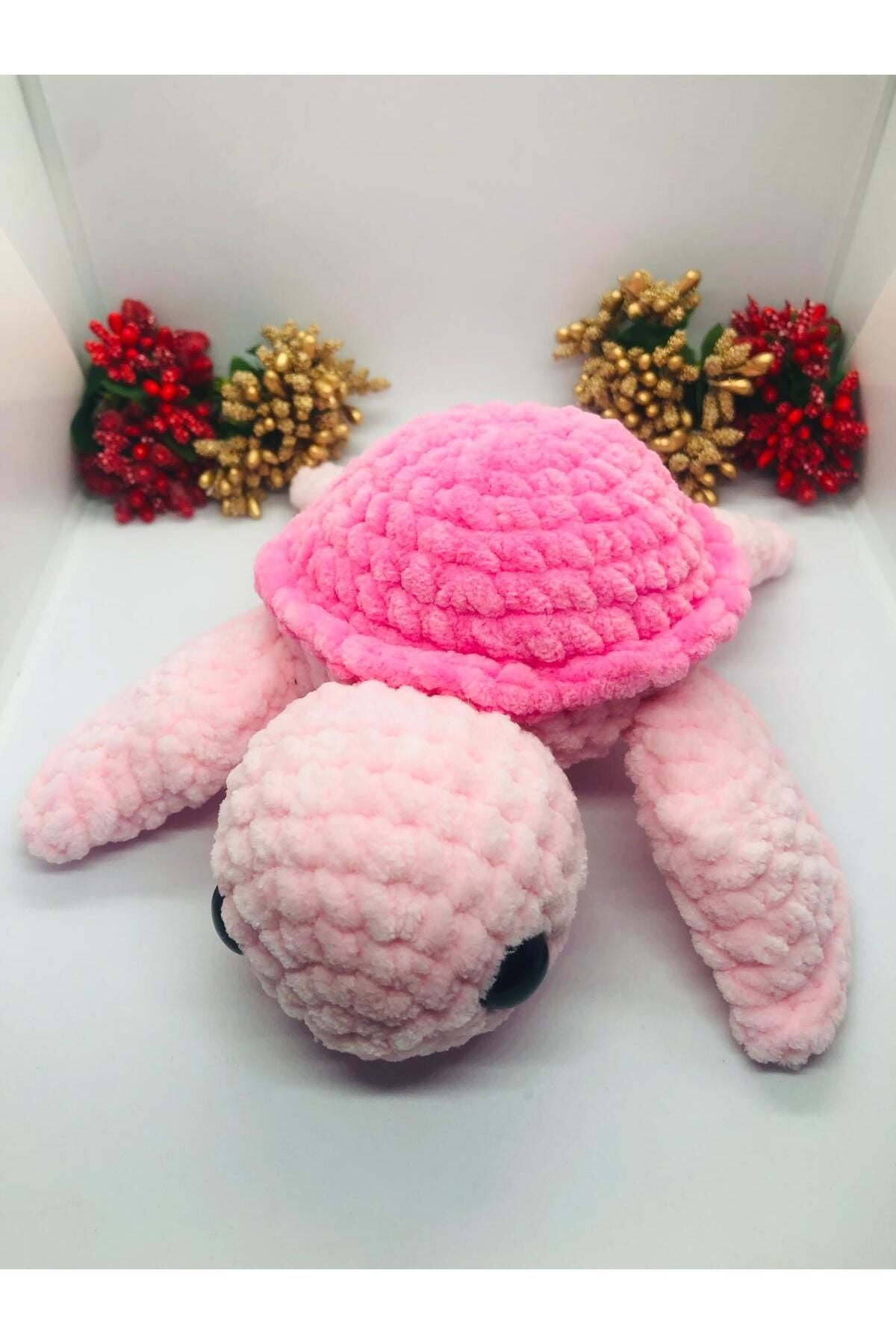 Handmade Pink Baby Sea Turtle – Crochet Amigurumi Toy