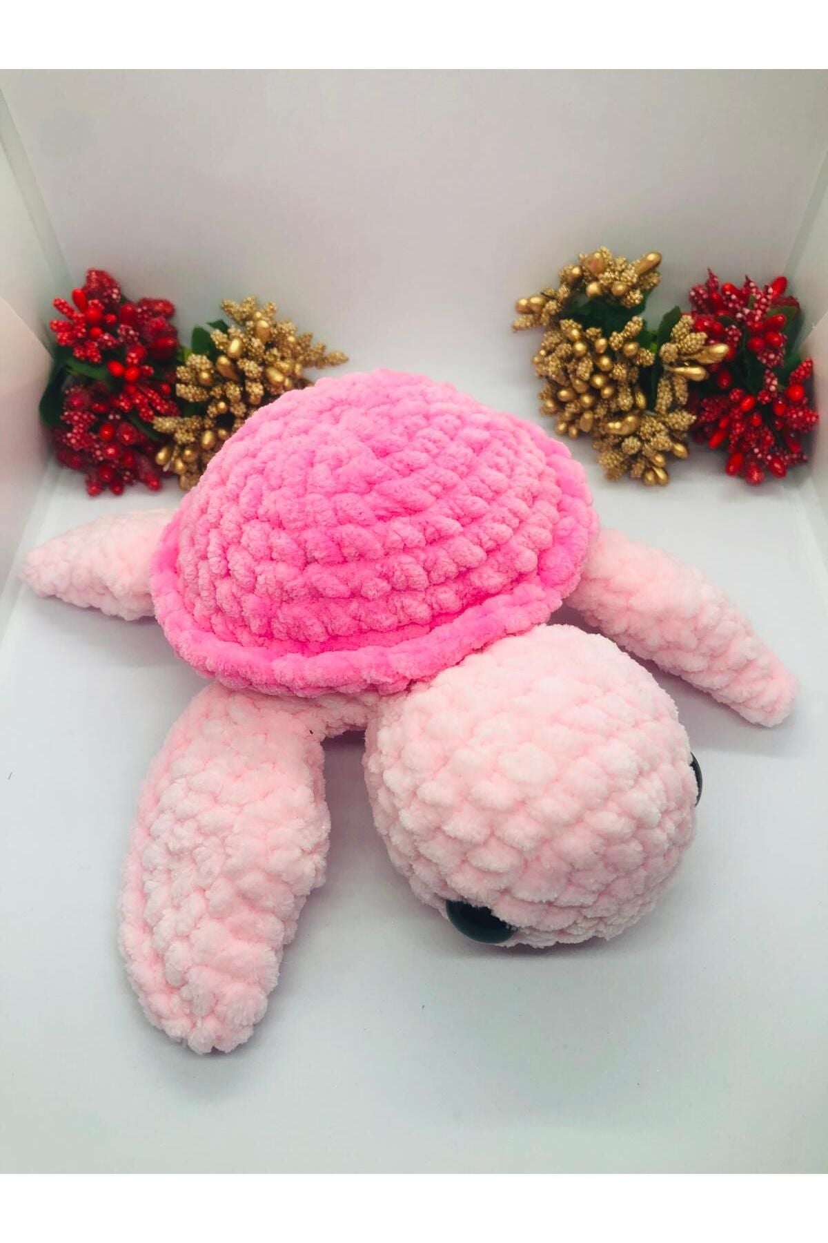 Handmade Pink Baby Sea Turtle – Crochet Amigurumi Toy