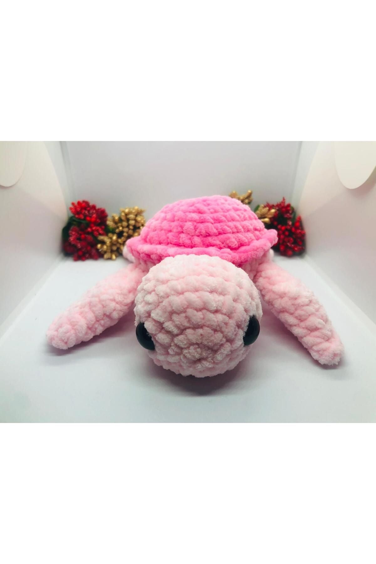 Handmade Pink Baby Sea Turtle – Crochet Amigurumi Toy