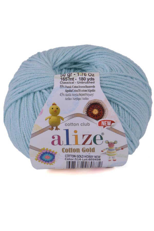Alize Cotton Gold Hobby New 514 - Ice Blue