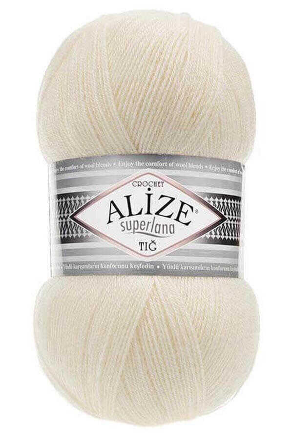 Alize Superlana Tig 01 - Cream
