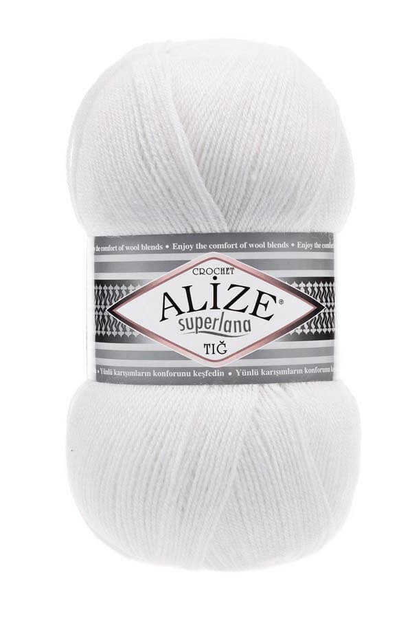 Alize Superlana Tig 55 - White