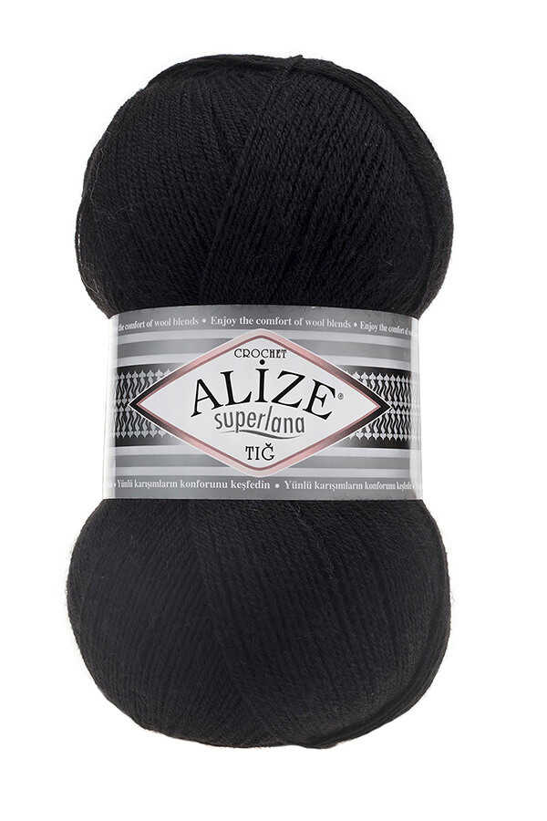 Alize Superlana Tig 60 - Black