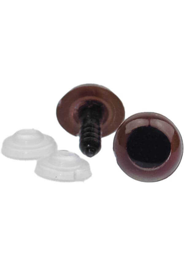 Amigurumi Screw Eye Brown 14Mm