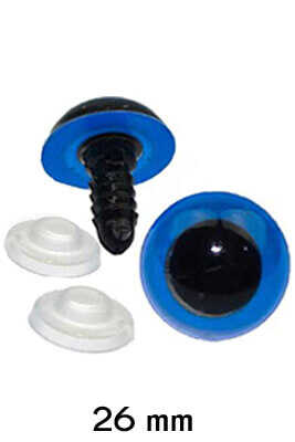 Amigurumi Screw Eye Blue 26Mm