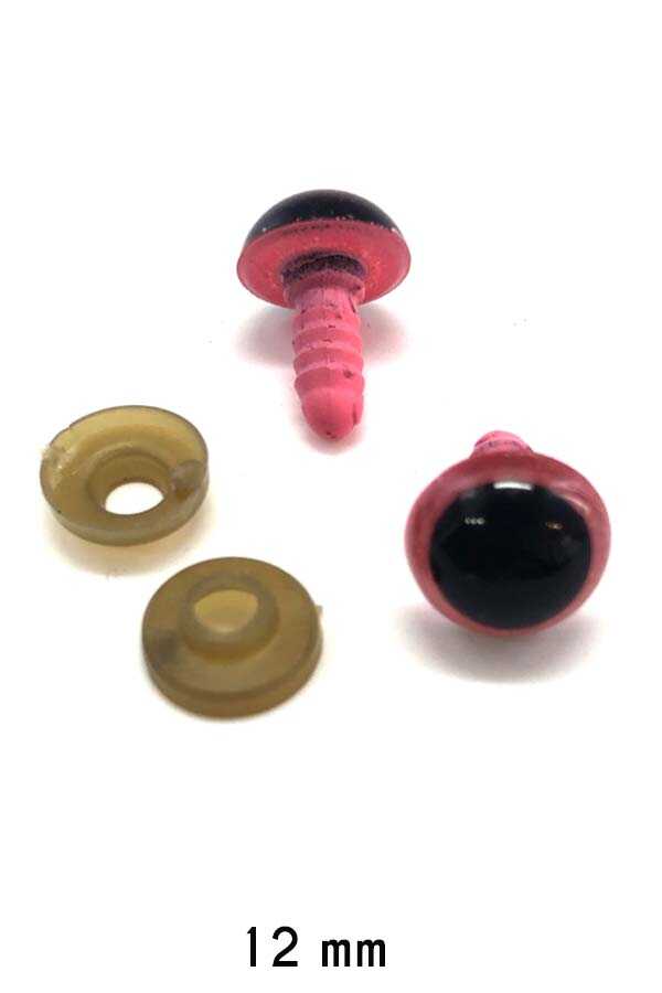 Amigurumi Screw Eye Pink 12Mm