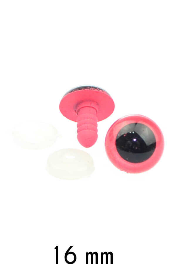 Amigurumi Screw Eye Pink 16Mm