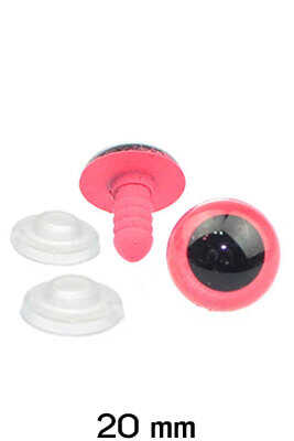 Amigurumi Screw Eye Pink 20Mm