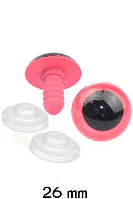 Amigurumi Screw Eye Pink 26Mm