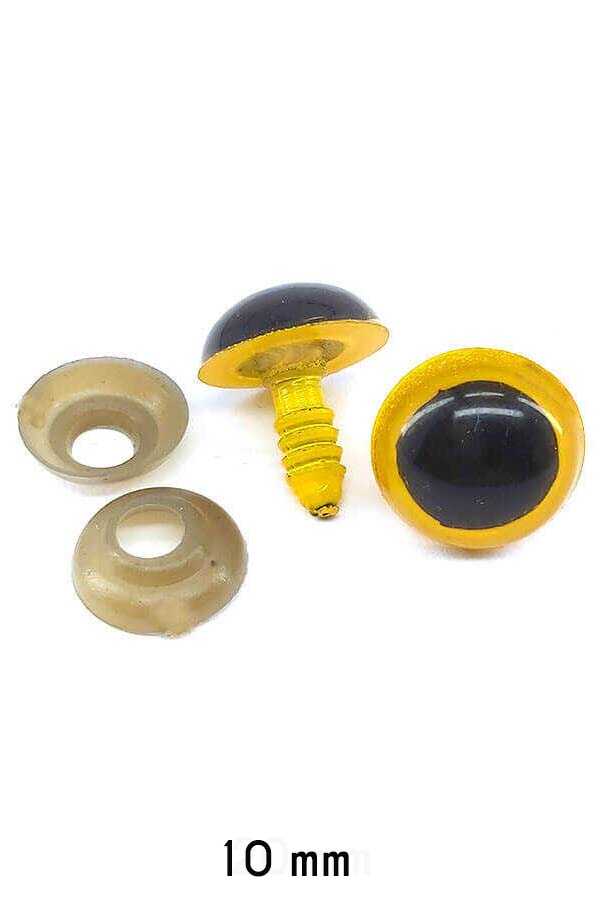 Amigurumi Screw Eye Yellow 10Mm