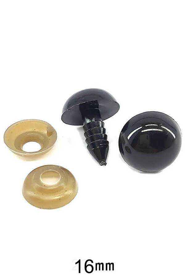Amigurumi Screw Eye Black 16Mm