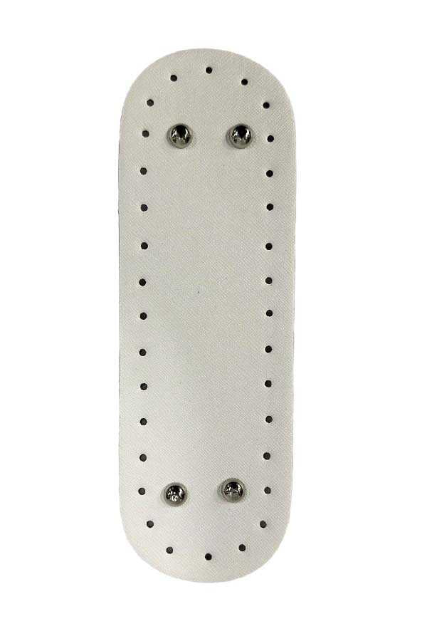 Bag Bottom Leather 312 White 7.5X22