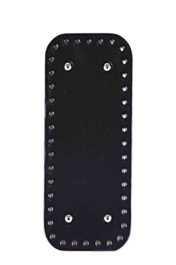 Bag Bottom Shiny Patent Leather 12X33 Black