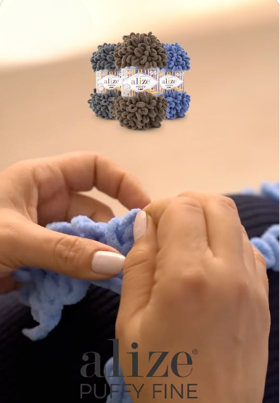 Alize Puffy Fine 686 - Snow Leopard