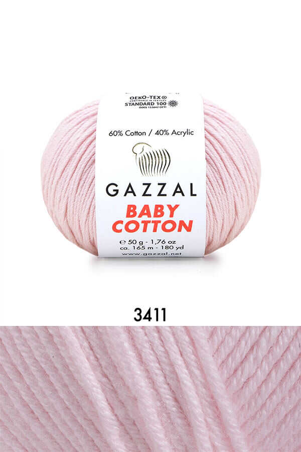GAZZAL BABY COTTON 3411 - Soft Pink