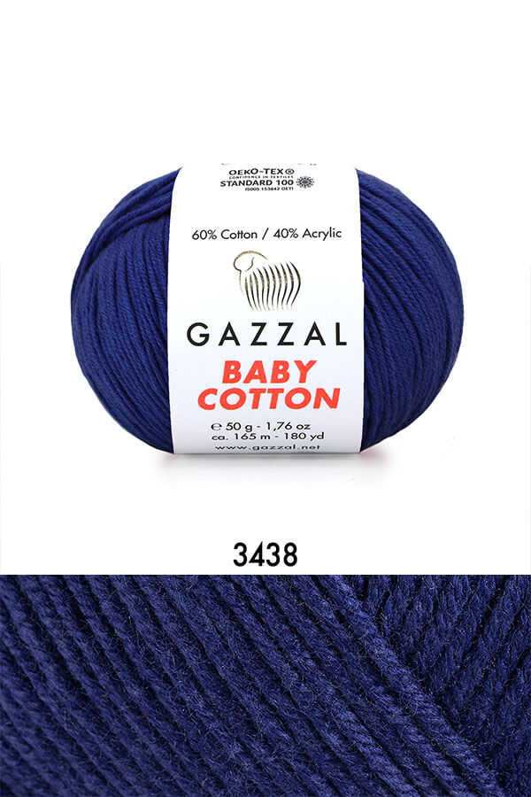 GAZZAL BABY COTTON 3438 - Navy Blue