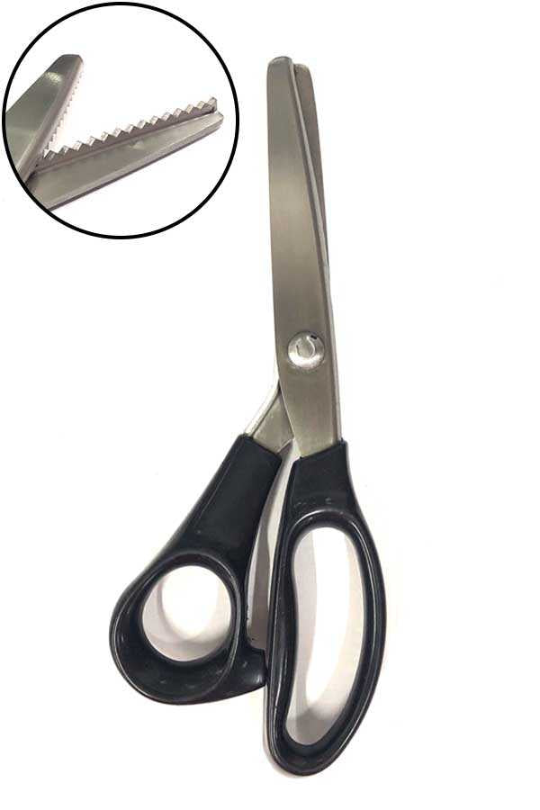 Scissors Zigzag Overcasting Black