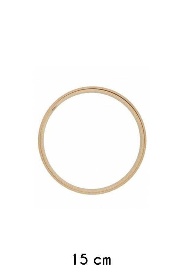 Embroidery Hoop Flat Round Wooden 8 Mm 201-3 No: 3 (15.5Cm)