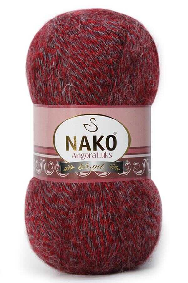 Nako Angora Luks 21359 - Bordeaux Muline