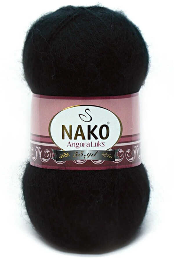 Nako Angora Luks 217 - Black