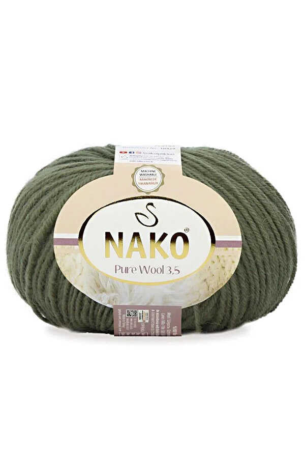 Nako Pure Wool 268 - Army Green