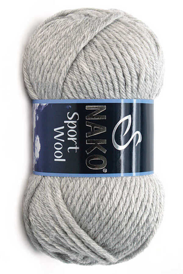 Nako Sport Wool 195 Acik : - Gray Melange