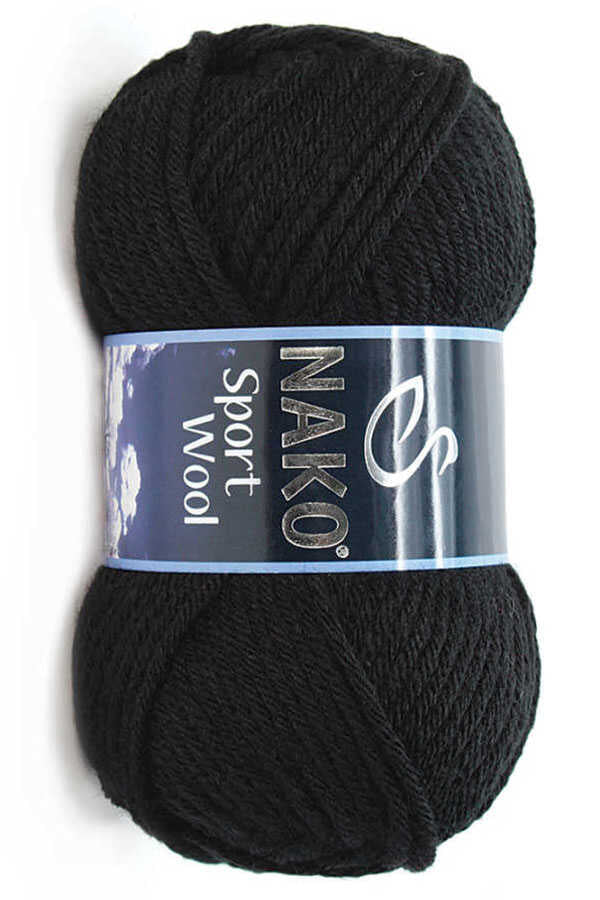 Nako Sport Wool 217 : - Black