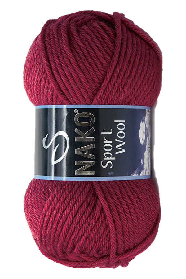 Nako Sport Wool 6592 : - Burgundy