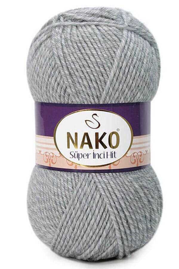 Nako Super Inci Hit 21382 - Grey Cream Muline