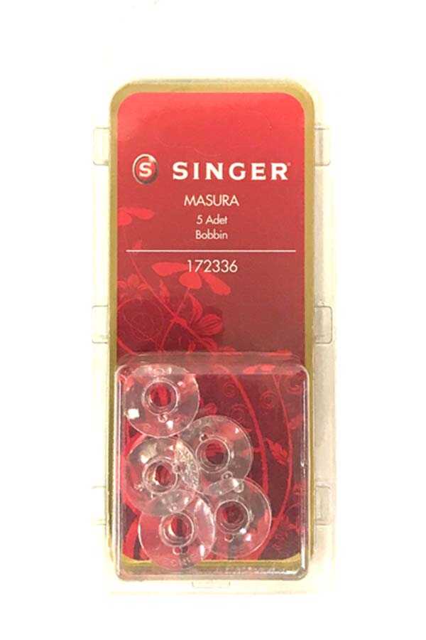 Singer Plastic Bobbin 5 Pack 172336 Narrow
