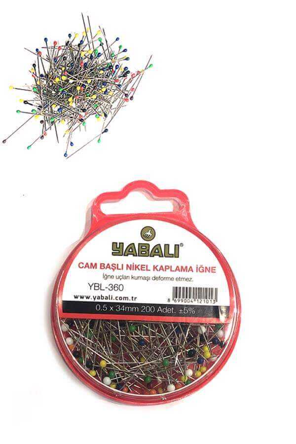 Yabali 360 Glass Head Colored Needle