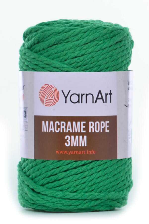 Yarnart Macrame Rope - 3MM 759 Apple Green