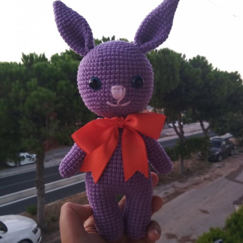 🐰 Adorable Purple Bunny Pattern: Create Your Own Cute Amigurumi! 💜