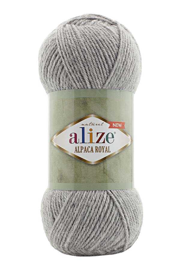 Alize Alpaca Royal New 21 - Gray Melange