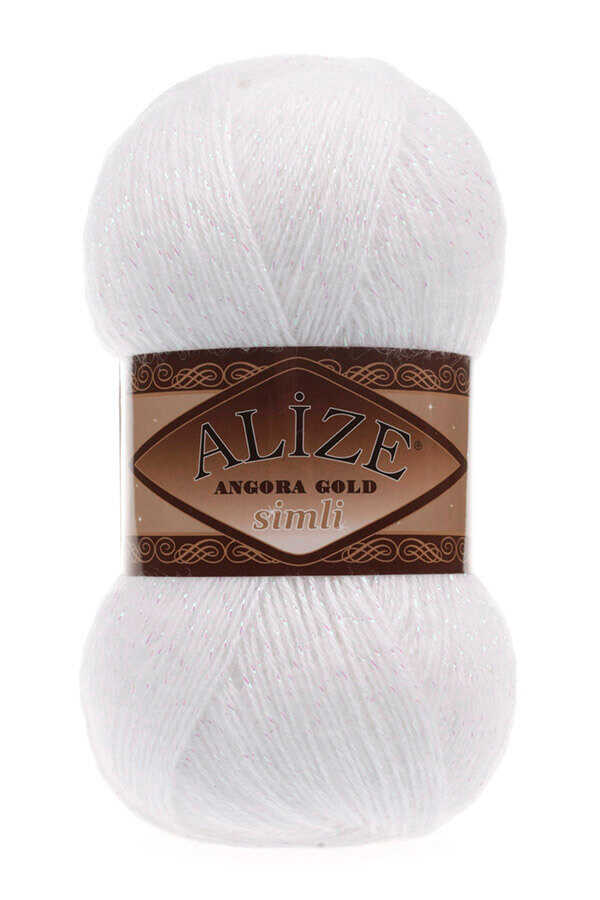 Alize Angora Gold Simli 55 - White