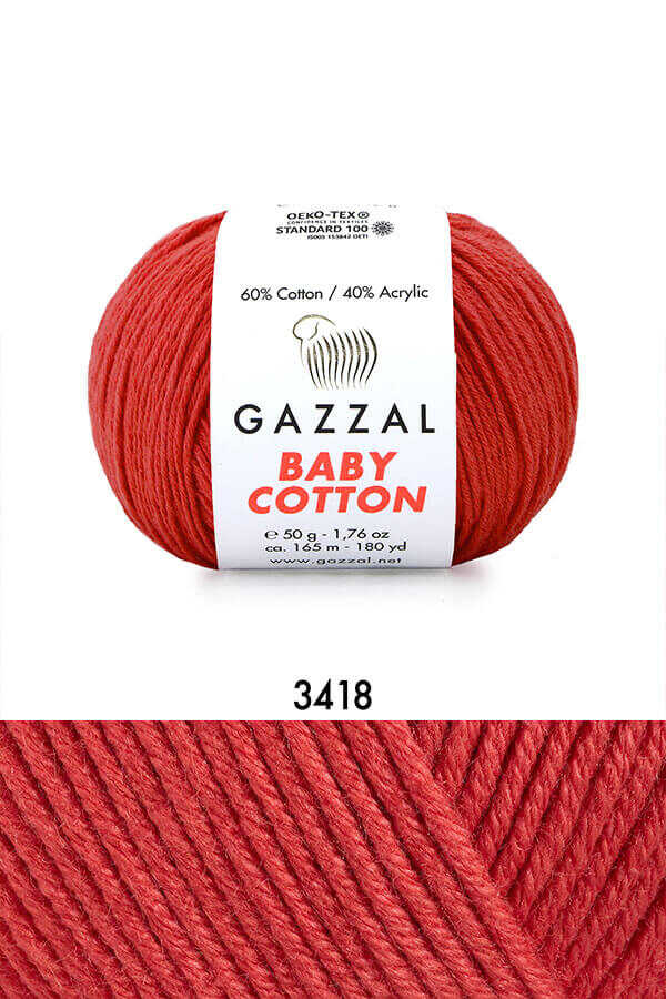 GAZZAL BABY COTTON 3418 - Pomegranate Flower