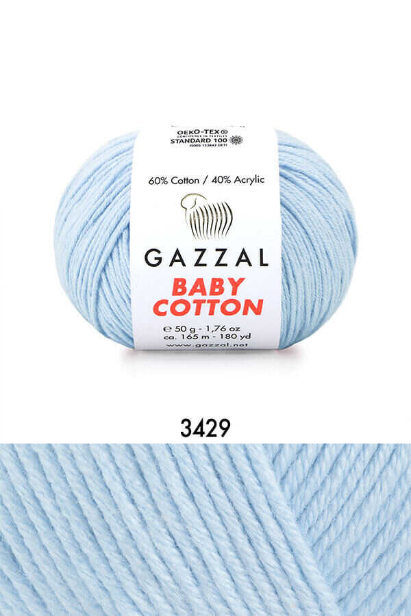 Gazzal Baby Cotton 3429 - Baby Blue