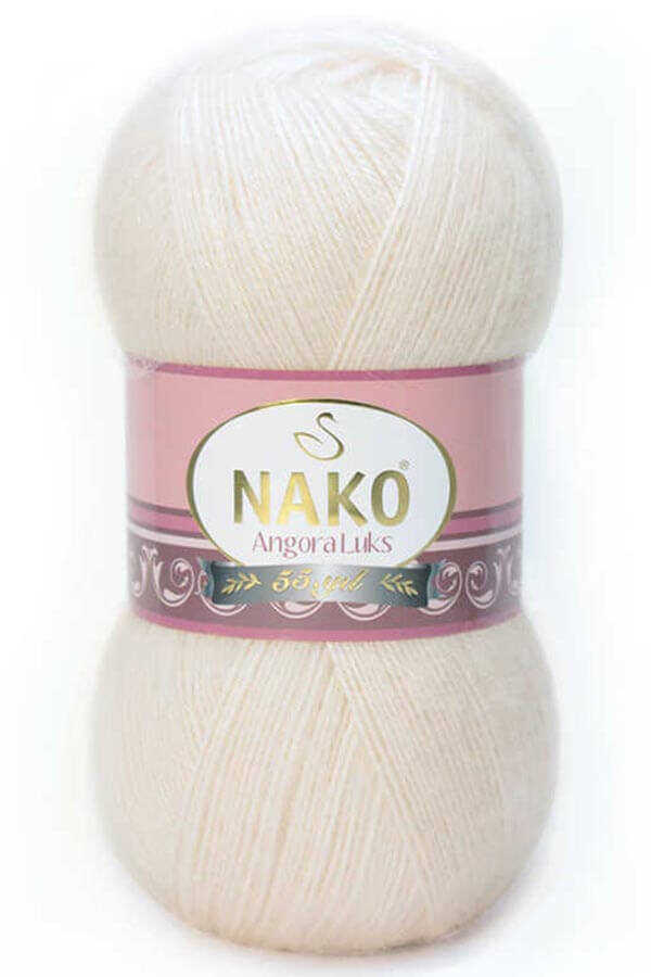 Nako Angora Luks 11499 - Bone