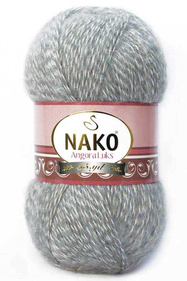 Nako Angora Luks 21422 Galaktik - Gray Muline