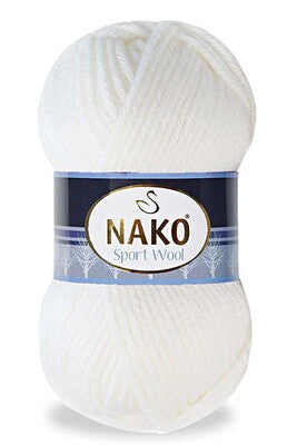 Nako Sport Wool 208 : - White