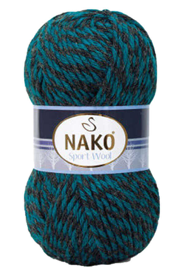 Nako Sport Wool 21341 : - Petrol Black Muline