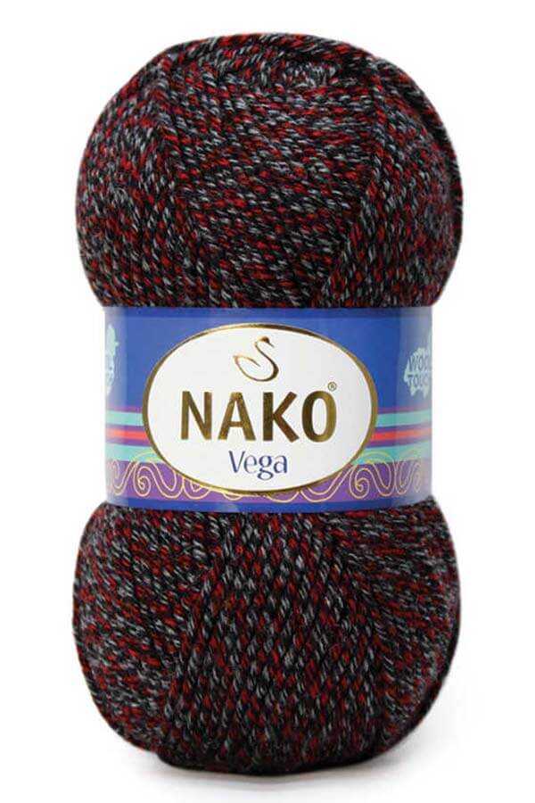 Nako Vega 21370 - Black Red Gray Muline