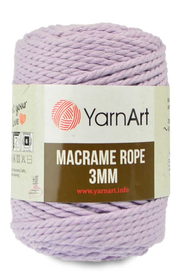 Yarnart Macrame Rope -  3MM 765 Lilac