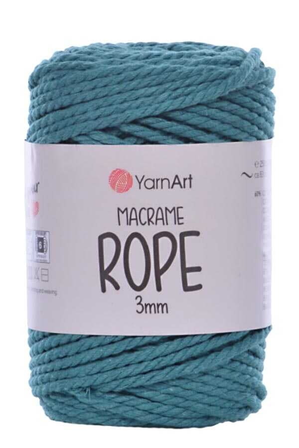 Yarnart Macrame Rope -  3MM 789 Petrol